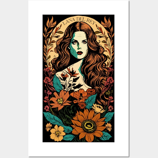 Lana Del Rey Botanical Wall Art by gloomynomad